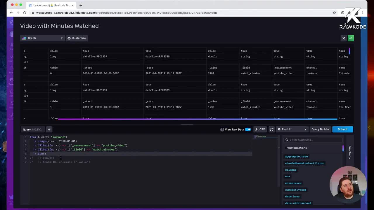 Filtering and Sorting Flux Tables in InfluxDB